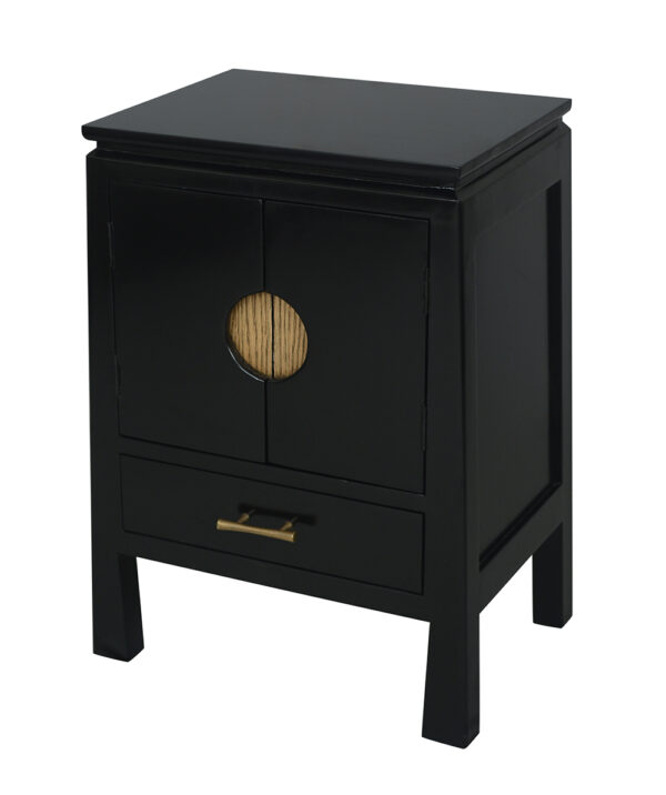 Mesa lateral con cajón y estampe Leyenda Clásica - Imagen 3