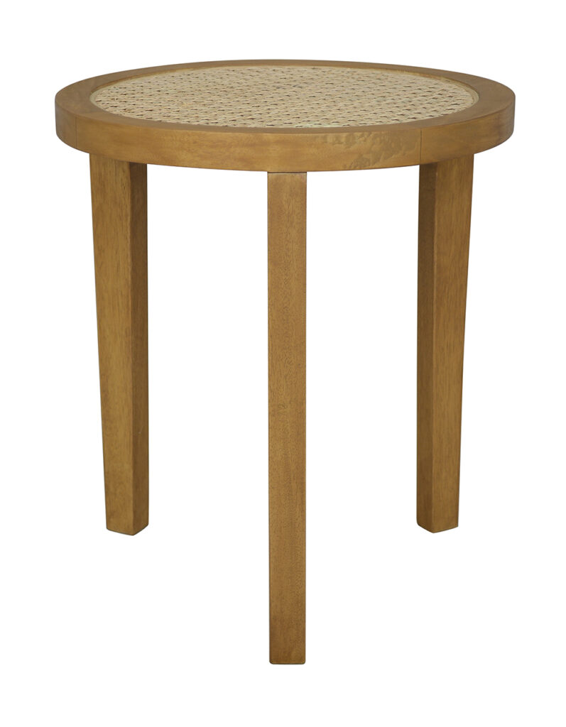 Mesa lateral con rattan Tendencia