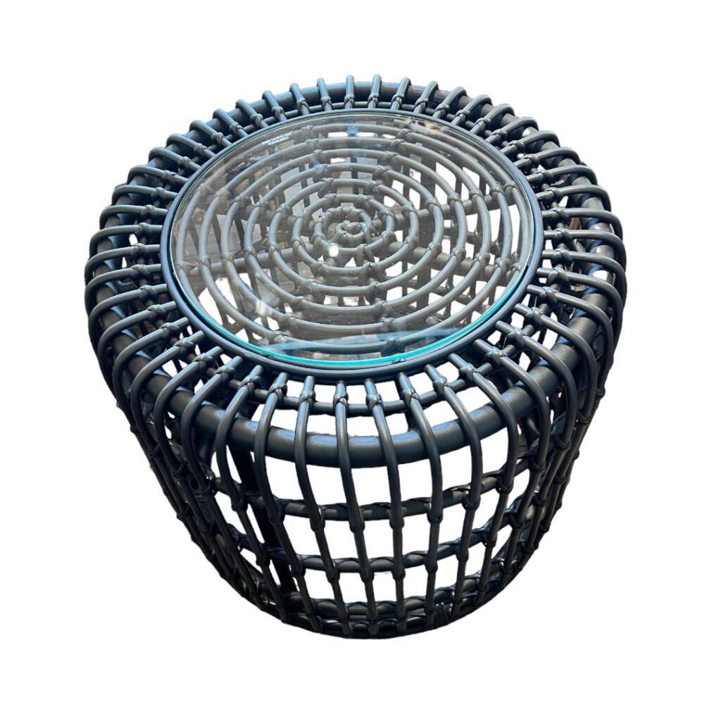 Mesa de centro de terraza "Belinda" 50 cm (color negro)