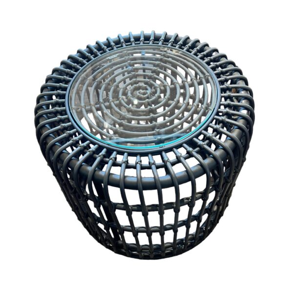 Mesa de centro de terraza "Belinda" 50 cm (color negro)